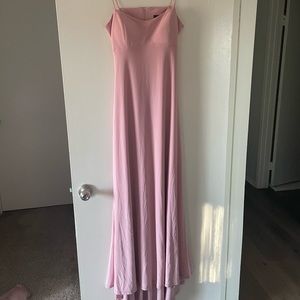 Formal light pink dress Highlow back cut out juniors size 9